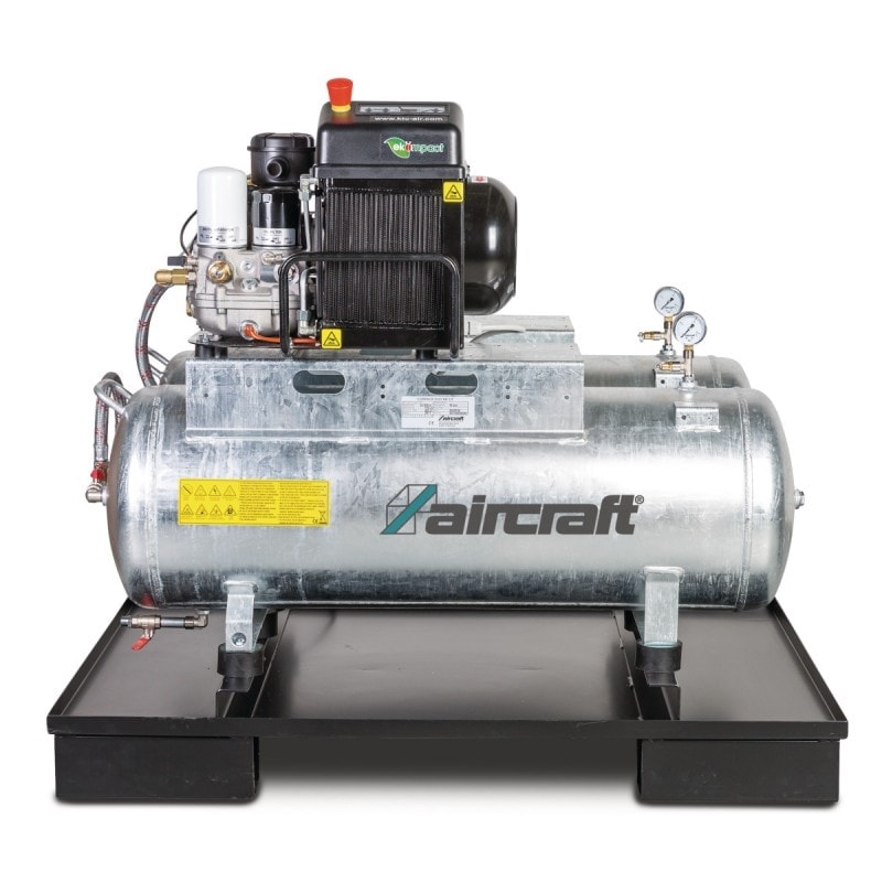 Compresseur à vis stationnaire Aircraft ACS DUO 3,5-10 2 x 100 K - 2066421 - 2 cuves de 100 L - Fabrication européenne_2