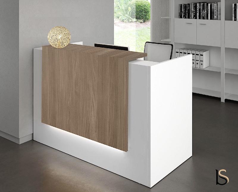 Borne d'accueil compacte Z2 - Officity - 146, Blanc, Orme_0