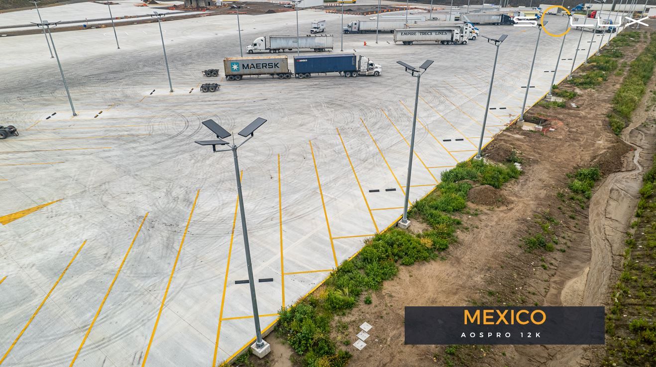 Lampadaire solaire tout en un avec un détecteur de présence idéale pour le parking, lotissement, parc,... - 80 W/15680 Lumens - AOSPRO 12K - SOLUX_2