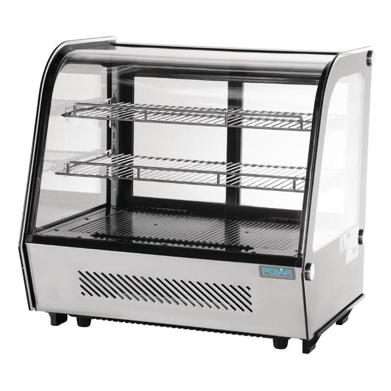 Vitrine de comptoir réfrigérée économe en énergie Série G noire 120L - Polar - GP292_2
