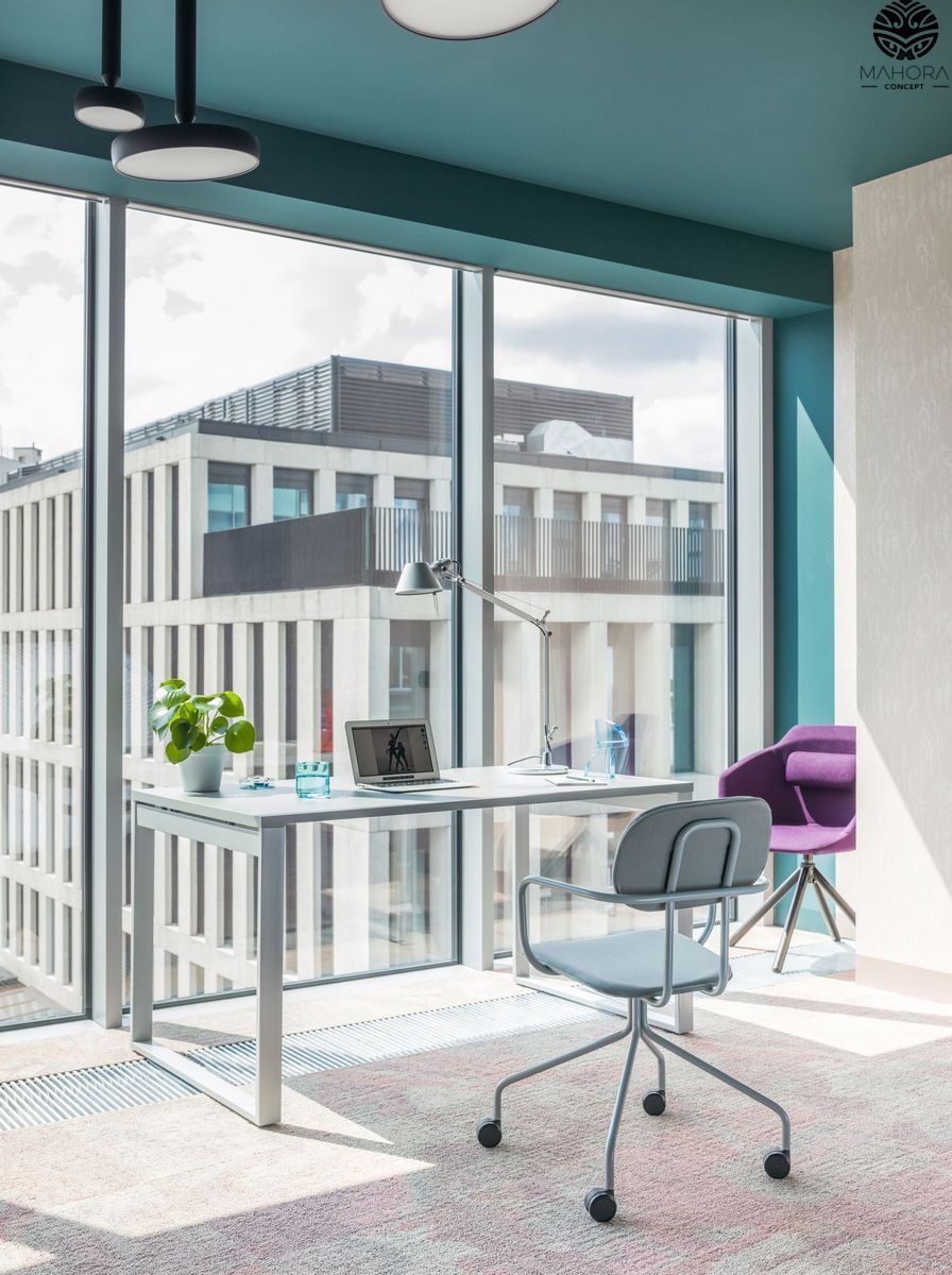Ogi Q - Bureau open space Mahora - Plateau mélaminé - Dimensions et options variées_2