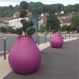 Pot de fleur - insensible au gel, à la chaleur et aux UV - URBAN GINA - polyéthylène rotomoulé, recyclable, 21 coloris, Ø1168 x H1280 mm_2