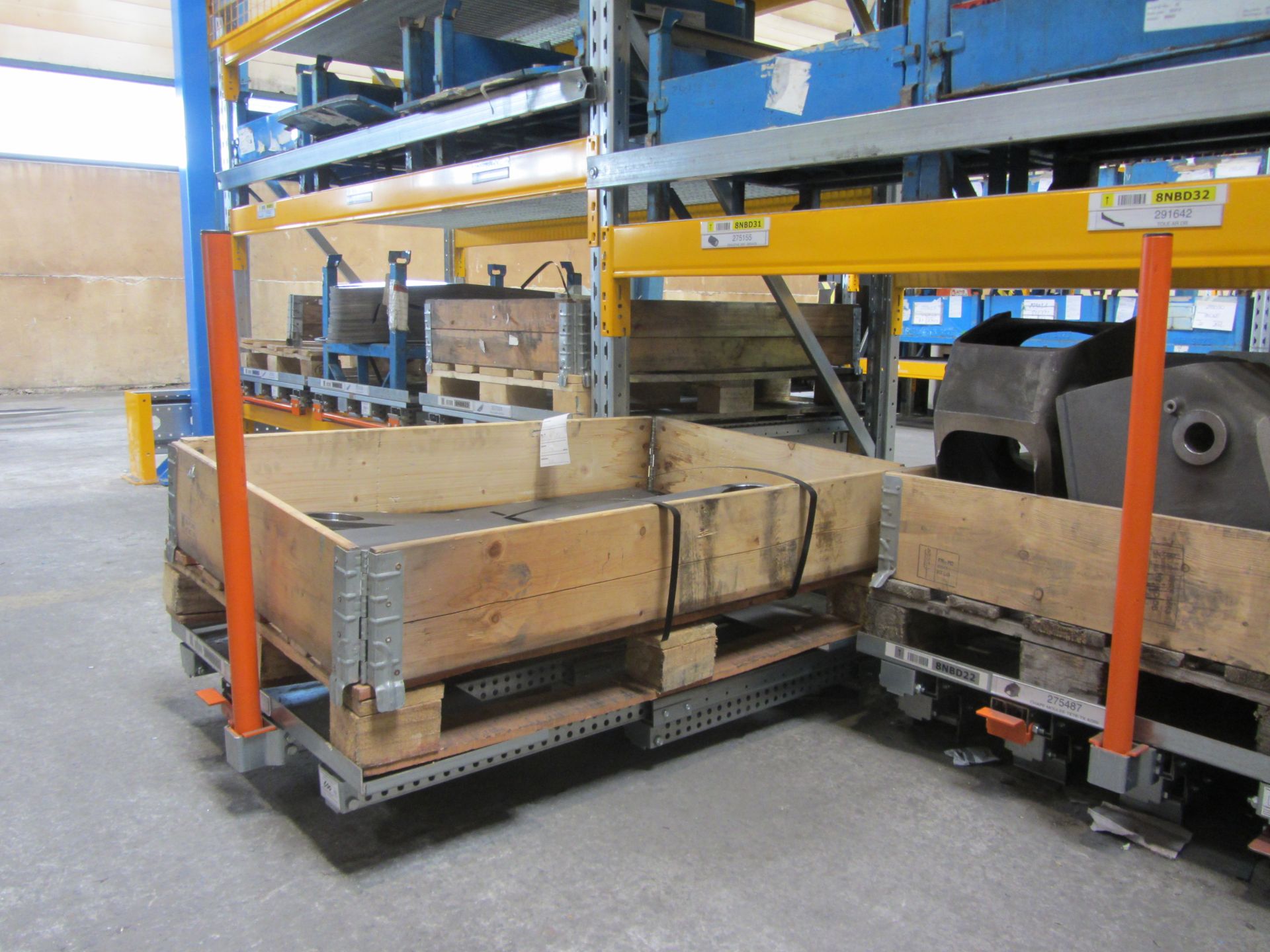 Tiroir à palette STOCK3P - ouverture télescopique 100%, à fixer au sol, charge max 1000 kg_2