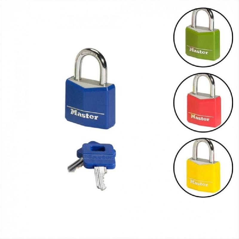 Cadenas à clé MASTER LOCK - Aluminium massif 30 mm - Résistant à la corrosion - Usage intérieur_2