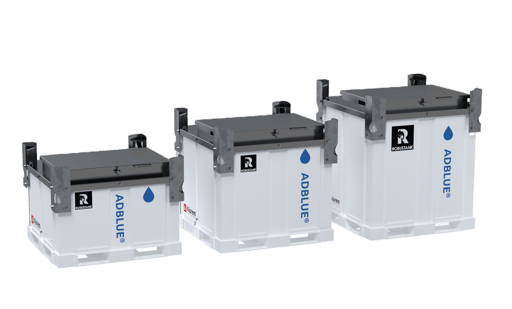 Cuve de stockage et de transport AdBlue et huile - Double paroi acier inox - 444, 692, 924 L - Robustank Evolutive - RTE-Inox - Alorem_2