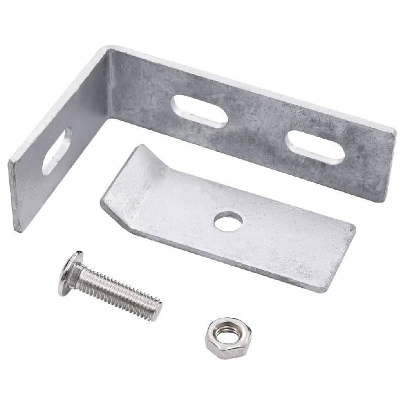 Vidaxl ensemble de 10 connecteurs d'angle mural argenté 144503_2