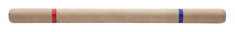 Stylo bille recyclé - en carton recyclé avec embouts bleus et rouges_2