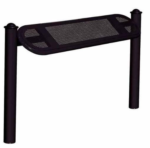 Assis-debout Agora - Structure en acier - Assise perforée en tôle d'acier - Hauteur 747mm - Fabrication française_2