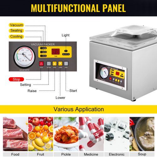 Dz-260s - machines d'emballage sous vide - vevor - puissance du moteur 120 w - dz-260zkbzj000001v2_2