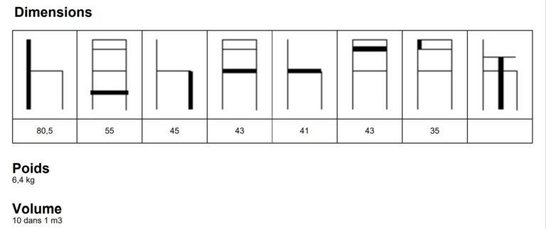 Chaise visiteur Estelle neuf - métal, empilable, usage jusqu'à 8 heures par jour - Bureau Futé_2