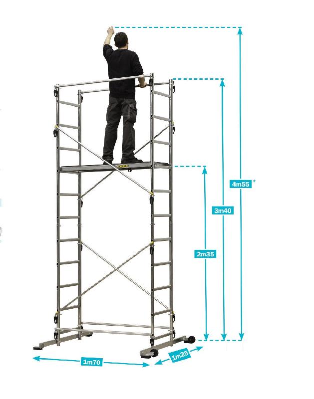 Échafaudage Tek'Up - hauteur de travail 4,55 m_2