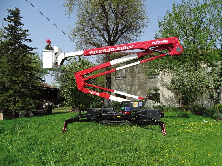 Nacelle araignée sur chenille - Spider 22.10.46 kV - Hauteur de travail 21,80m - Adaptée aux lignes électriques sous tension_2