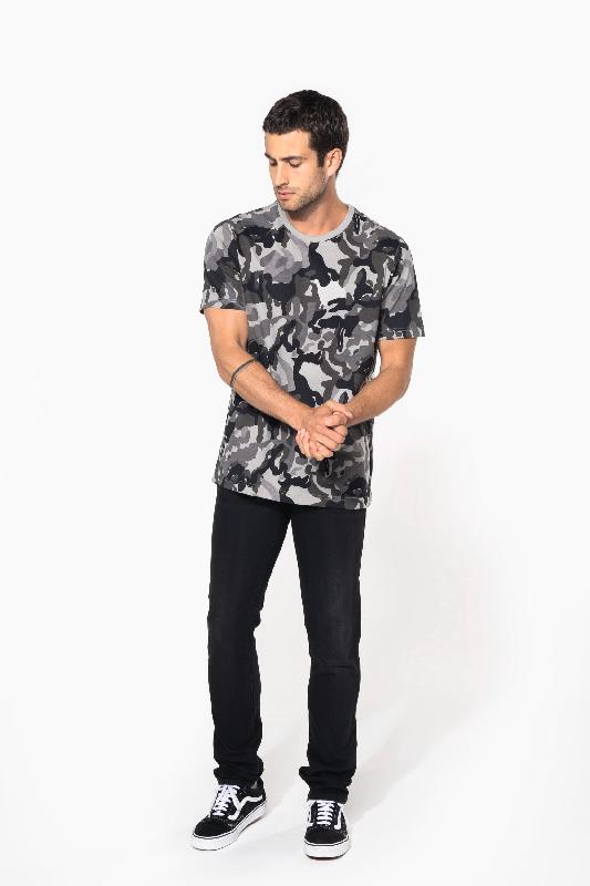 T-shirt camo manches courtes homme - 100% coton - Réf: K3030 - Kariban_2