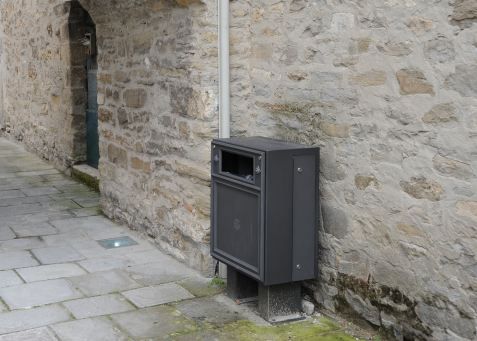 Poubelle publique Scilla - Neri - 2272 000 - 31L - acier zingué et aluminium_2