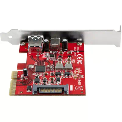 Carte PCIe à  2 ports - USB-A et USB-C, 10 Gbps - Adaptateur de carte contrôleur hôte PCI Express Typ_2