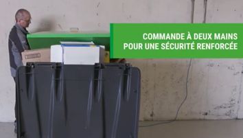 Compacteur et tasseur de bac pour ordures ménagères et déchets alimentaires (660L à 1100L)._2