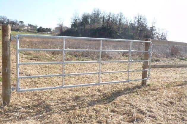Porp4n - barrière agricole galvanisée - porte de prairie 4-5 m_2