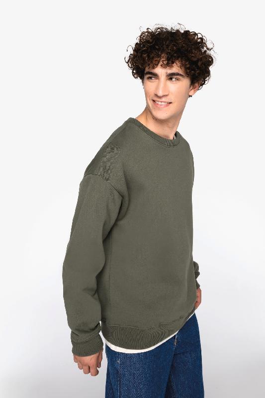 Sweat-shirt écoresponsable à col rond oversize unisexe -  Réf: NS440_2