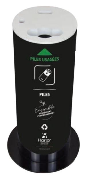 Collecteur de piles 5,5 litres - Polycarbonate incolore et résistant - Fabriqué en France_2