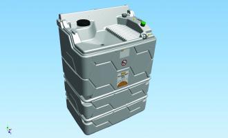 Cuve huile usée avec capot - 1000 litres - 306941_2