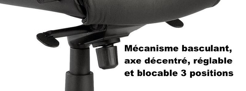 Fauteuil de Direction en cuir RAY - Sitek - cuir noir_2