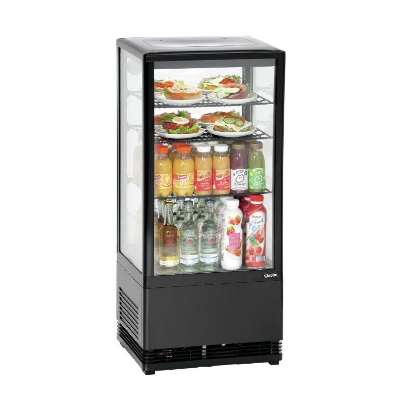 Mini vitrine réfrigérée 78 L, noire | Bartscher_2