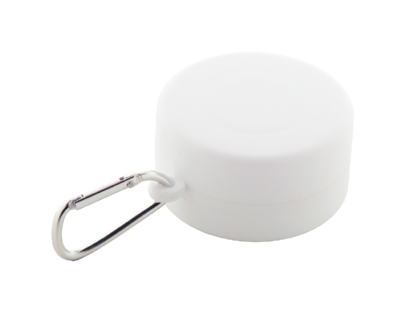 Gobelet pliable publicitaire - plastique PP recyclé - 220 ml avec pilulier et mousqueton_2