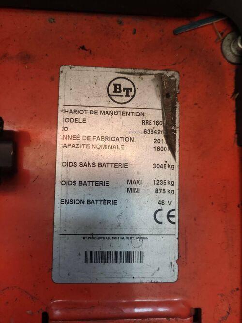 Chariot à mât rétractable BT RRE160 E000587 - disponible en occasion et en location de courte à longue durée_2