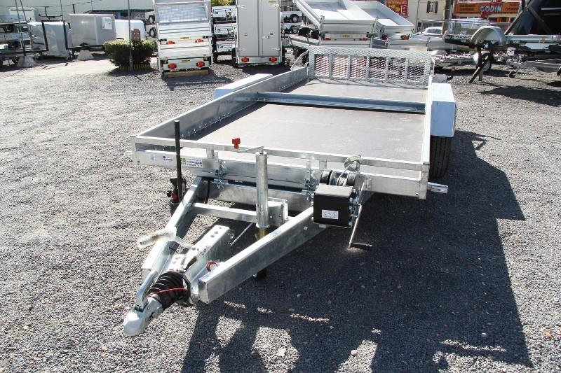 Remorque plateau porte engin avec roues extérieures - lider - 34780_2