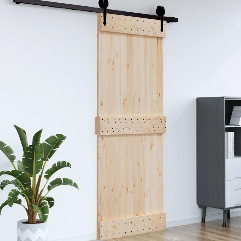 Vidaxl porte narvik 95x210 cm bois massif de pin 154434_2