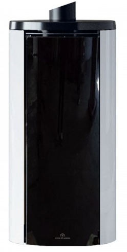 Poele etanche celia atc magic edilkamin - verre blanc_2