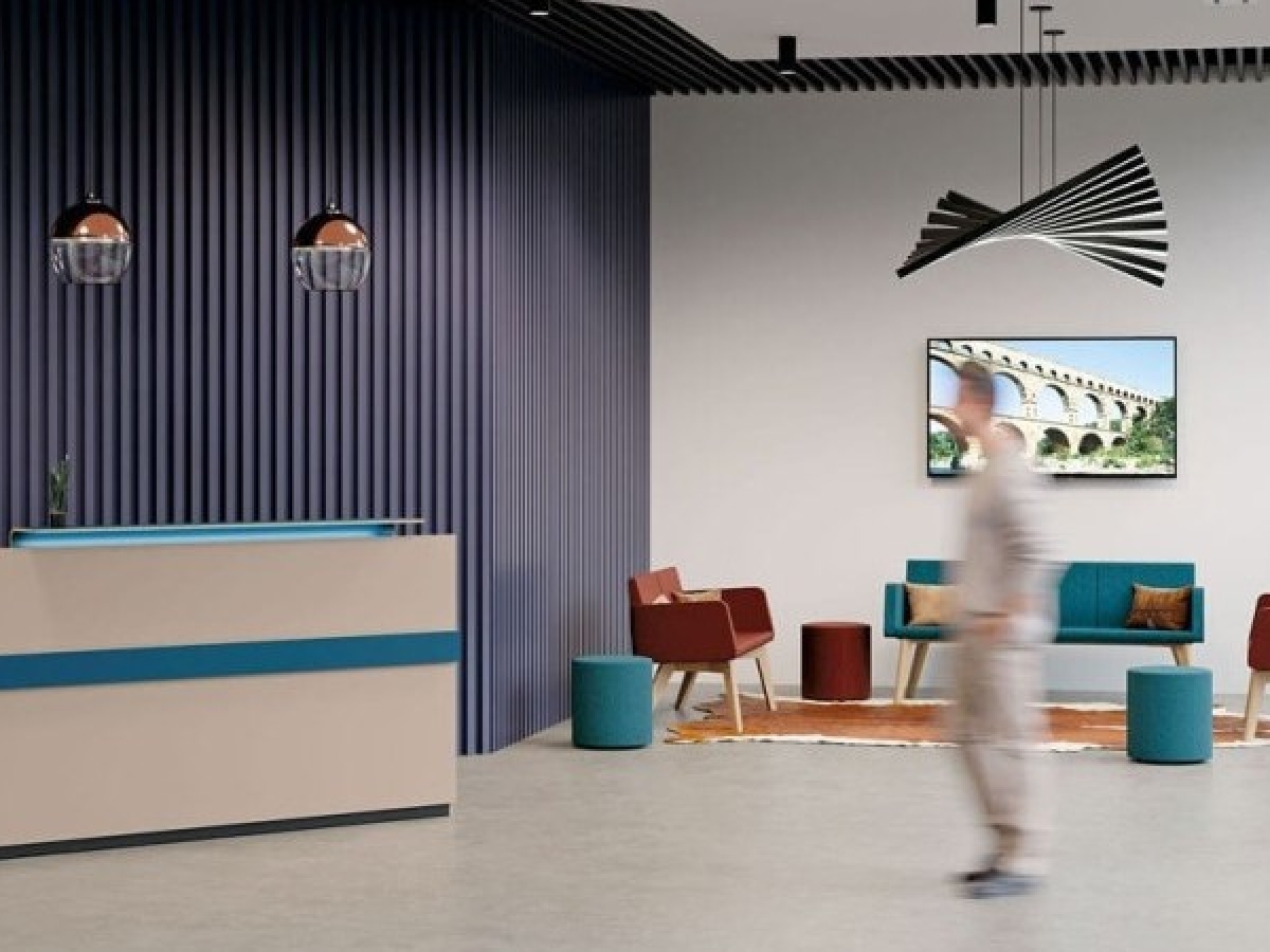 Banque d'accueil fonctionnelle et lumineuse - ATLAS - Design épuré avec éclairage LED et configurations modulables_2
