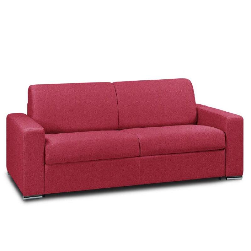 Canapé convertible express Dreamer 3 places - Matelas 16 cm polyuréthane - 140 x 197 cm - Rouge_2