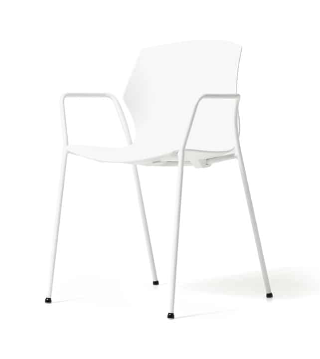 Chaise empilable - monocoque en polypropylène - 5 couleurs - piètement luge ou 4 pieds avec options_2