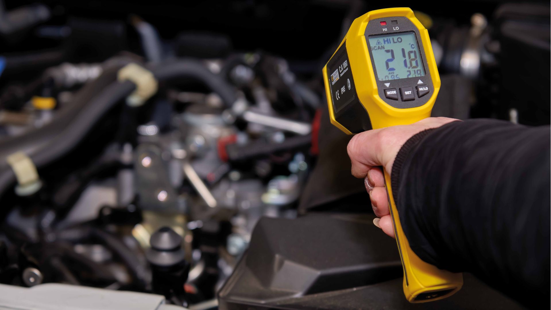 CA 1860/62 - Thermomètres infrarouges - Plage de mesure -35 à 450 °C - IP65, visée laser, compact et robuste_2