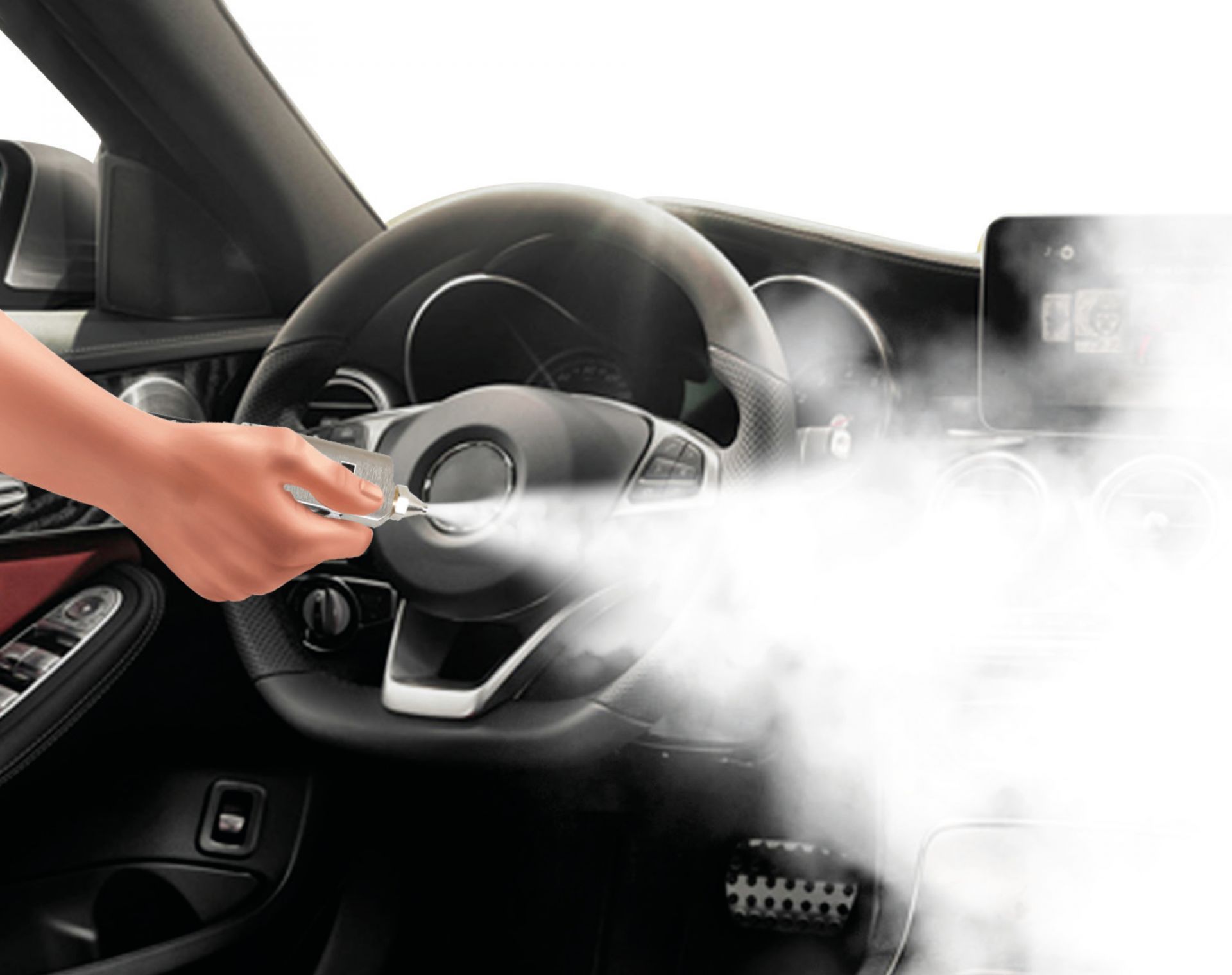 Borne combinée - Sanificateur et désinfectant pour intérieur de véhicules - Fonctionne avec jetons ou pièces_2