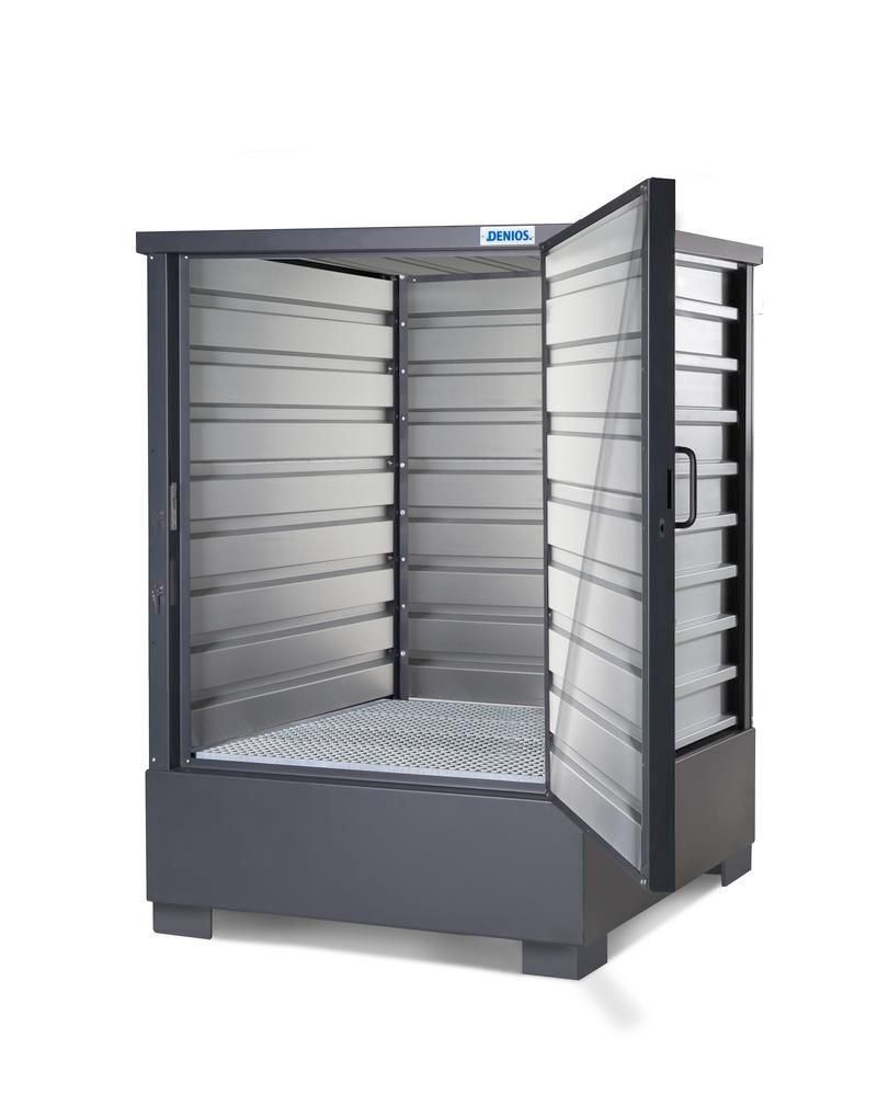 274679w - Box de stockage SolidMaxx C1.1 - pour fûts et cuves IBC/GRV avec bac de rétention monobloc_2