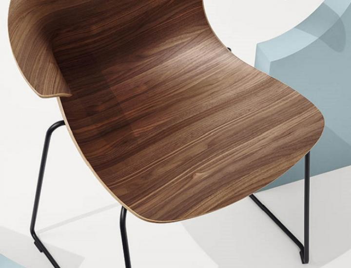 Chaise polyvalente monocoque en bois - LOOP 3D - Ref : LOOP 3D_2