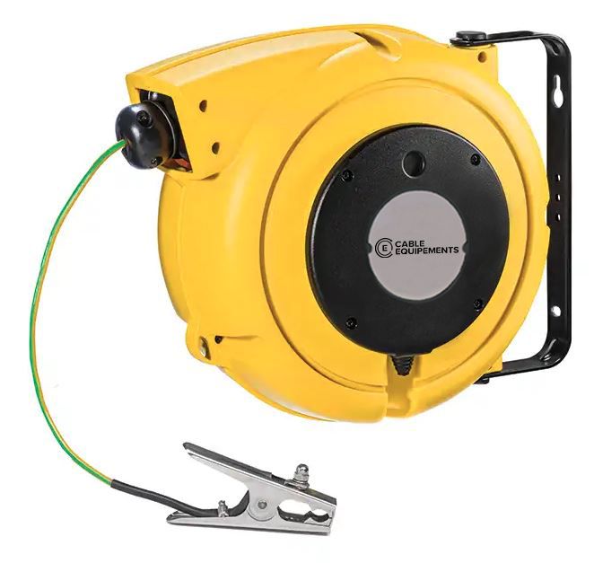 Enrouleur électrique à rappel automatique à ressort ATEX - Pince de mise à la terre ATEX - Certifié CE94/9/CE II 2G / II 2D_1