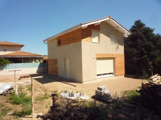 Maison à ossature en bois Christina - à étage - toit double pente_3