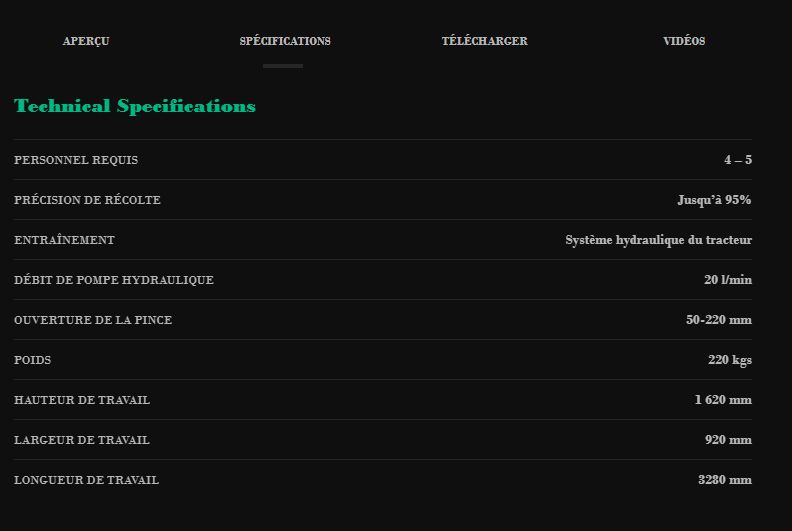 Pestka - vibreur d'arbre fruitier - arcusin - longueur de travail : 3280 mm_2