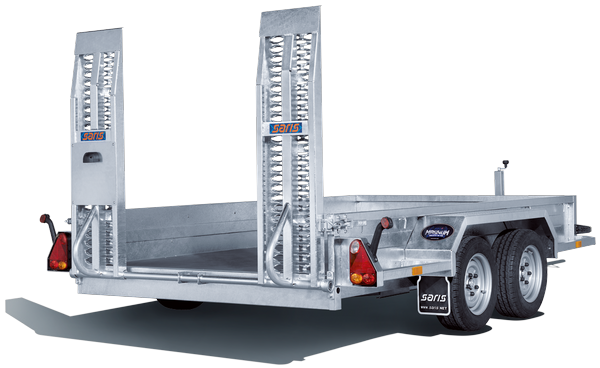 Remorque porte-engins Saris Magnum Explorer 300 - 3T, 3.06m, 2 essieux, châssis robuste et multifonctionnel_2