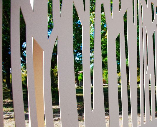 Claustra végétal - clôture en aluminium RD Productions - design personnalisable, occultation pleine_2