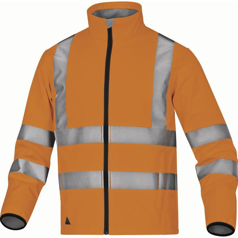 Veste réfléchissante - Haute visibilité Classe 3 - Softshell 3 couches - Fermeture zip anti-froid - 4 poches_2