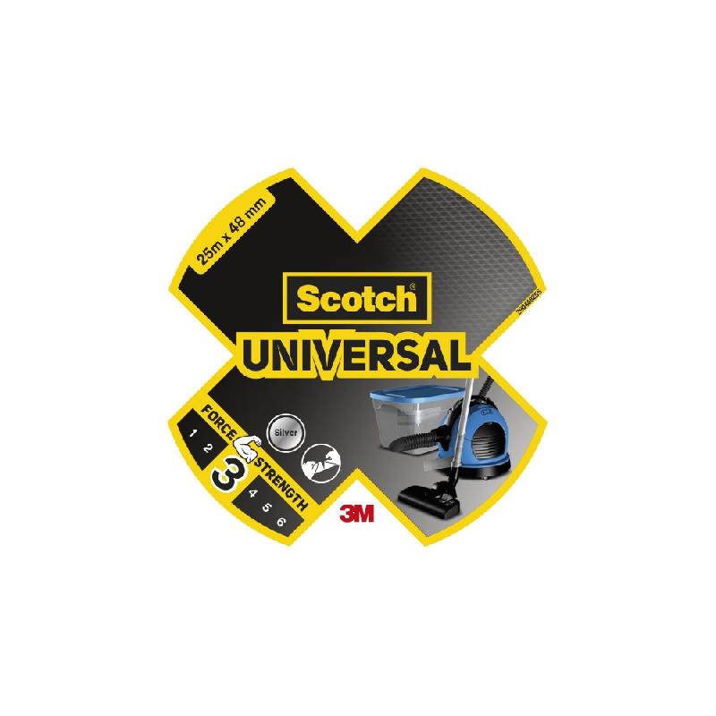 Adhésif de réparation SCOTCH Universal - Gris - Multi-usage - Déchirable à la main - 25 m x 48 mm_2