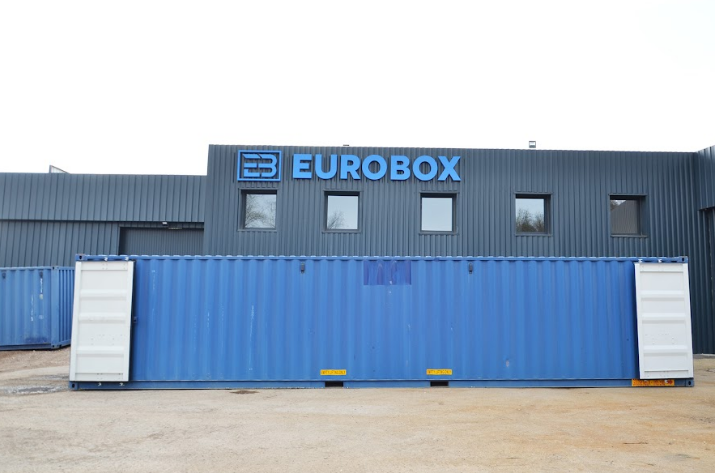 Container maritime 40 pieds - Double portes, acier Corten - 68 m³_2