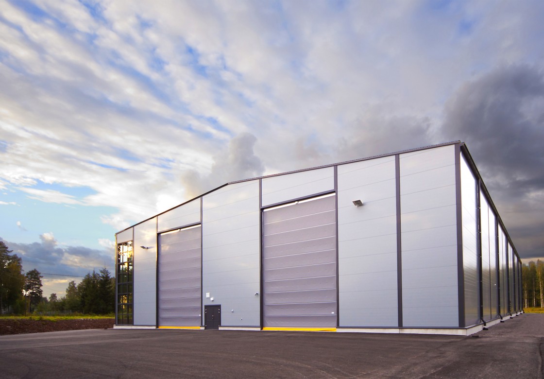 Porte sectionnelle industrielle NK4L Warm Lite - automatique, repliable en plafond, pleine en métal, isolation phonique et thermique - 12000 x 8000 mm_2