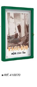 Vitrine d'extérieur au design original avec coins arrondis en aluminium injecté - VITRINE 2000 - Épaisseur 75 mm - Affichage simple ou double face_2