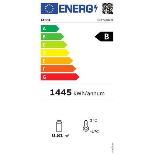 Armoire réfrigérée vitrée positive 670L MCF8604GR Atosa_2