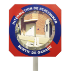 Miroir pour sortie de garage sur cadre « Interdiction de stationner » - Gamme Citymir - Garantie 3 ans_2